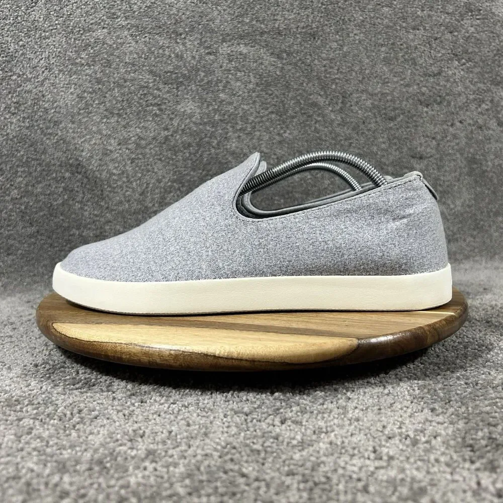 Allbirds Wool Loungers WL Mens Sz 11 Gray Woven Casual Slip On Loafer Shoes Used